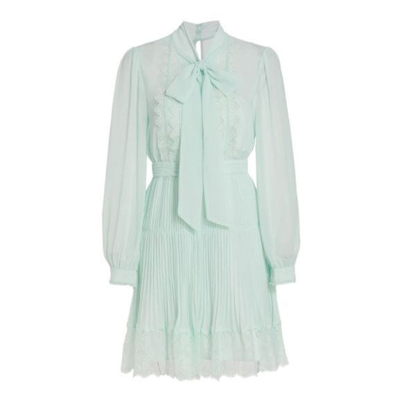 Self-Portrait Mint Green Mini Dress - Picture 2 of 10